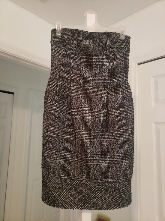 Express Dresses & Skirts - Vintage Express Black and White Strapless Pencil Dress